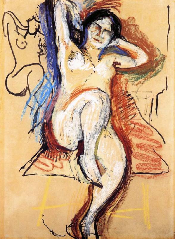 Henri Matisse sitting in the Nude oil painting image